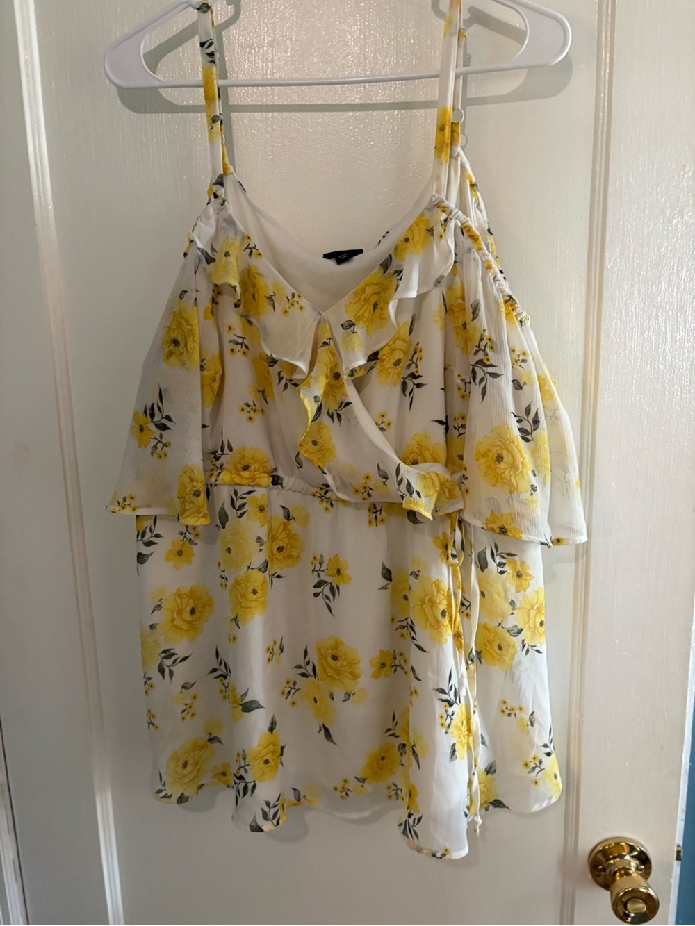 Torrid Women’s Floral Ruffle Camisole Top - Yellow